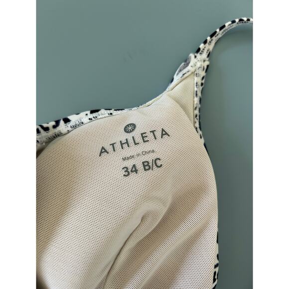 Athleta tankini top size 34 B/C blue and white print - Picture 5 of 6